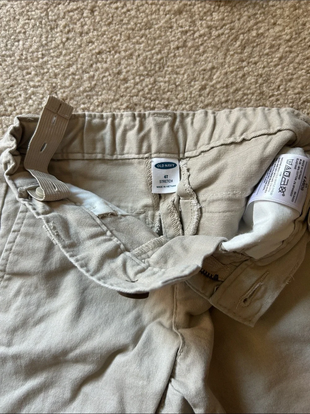 Old Navy Beige Khaki Shorts for Kids